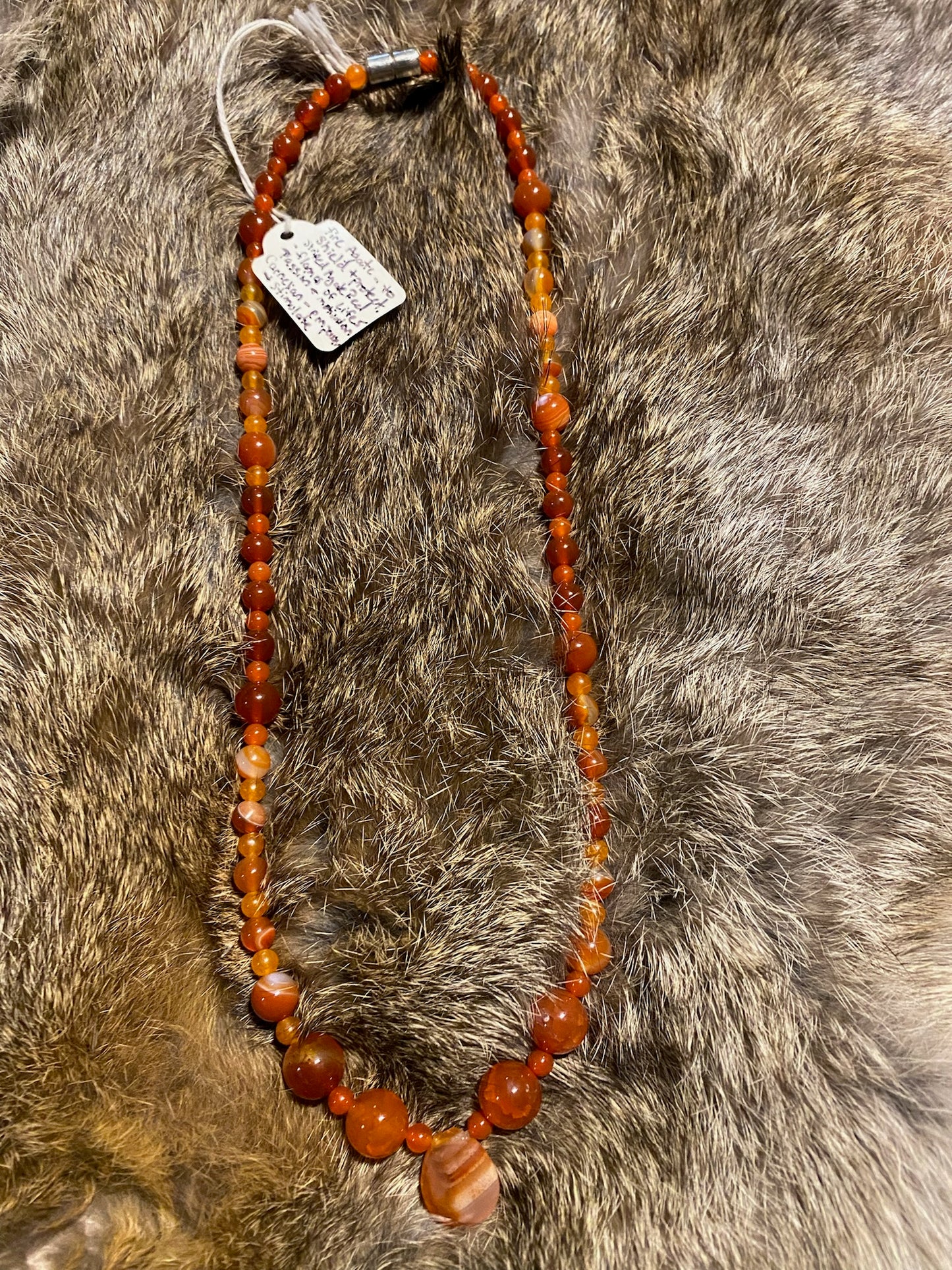 Red Fire Agate Necklace