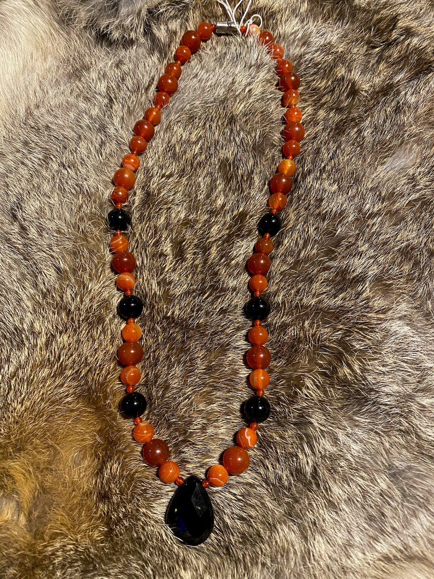 Onyx Red Carnelian Necklace